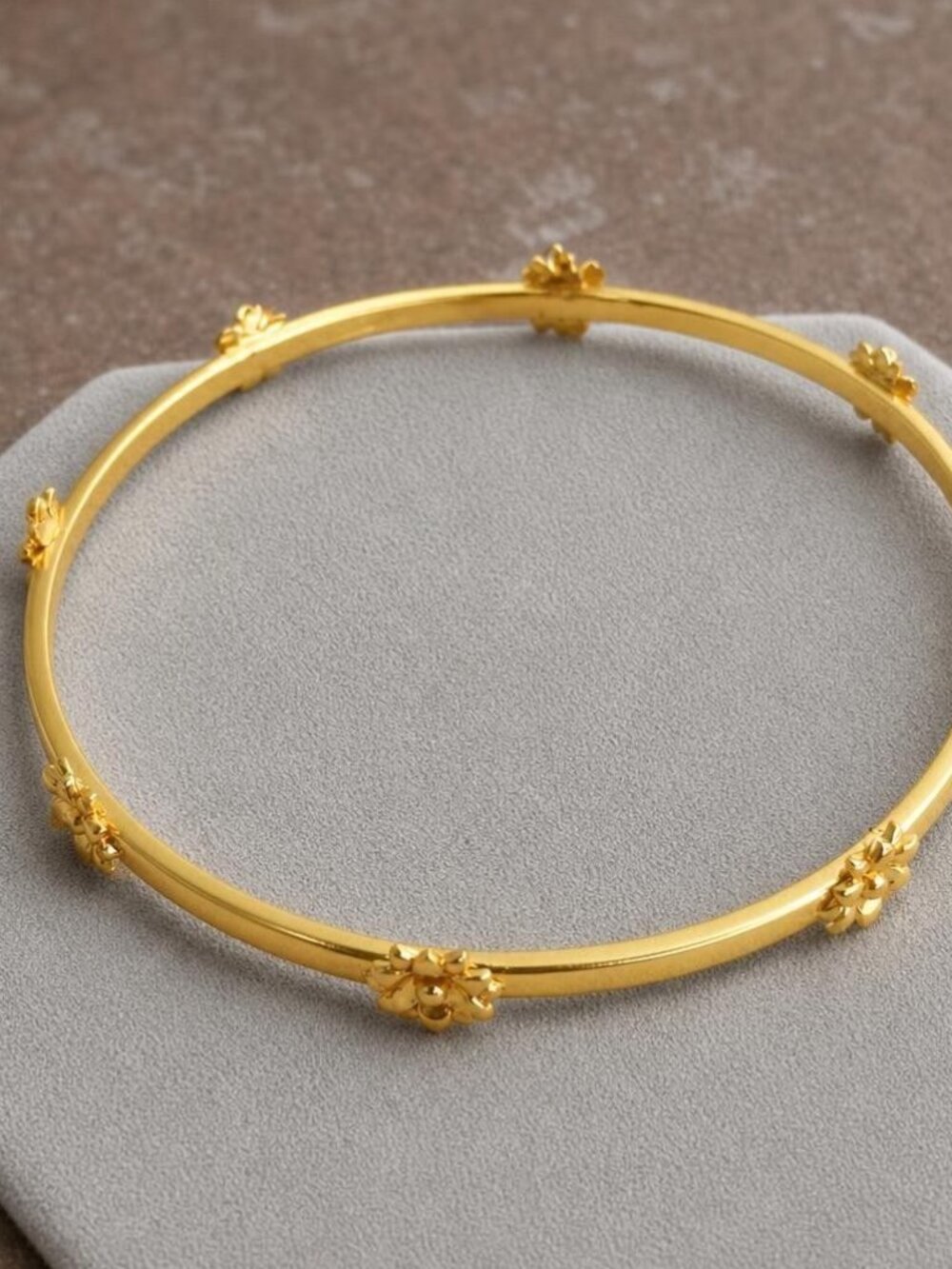 Julie Vos Floral Flora Bangle Bracelet Medium